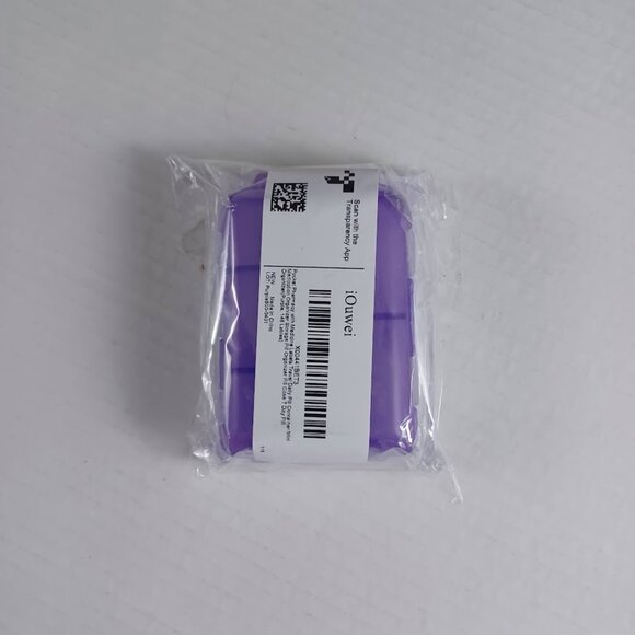Quwei Pocket Pharmacy With Medicine Labels NEW Purple -Pill Box -Mini Organizer - Picture 9 of 9